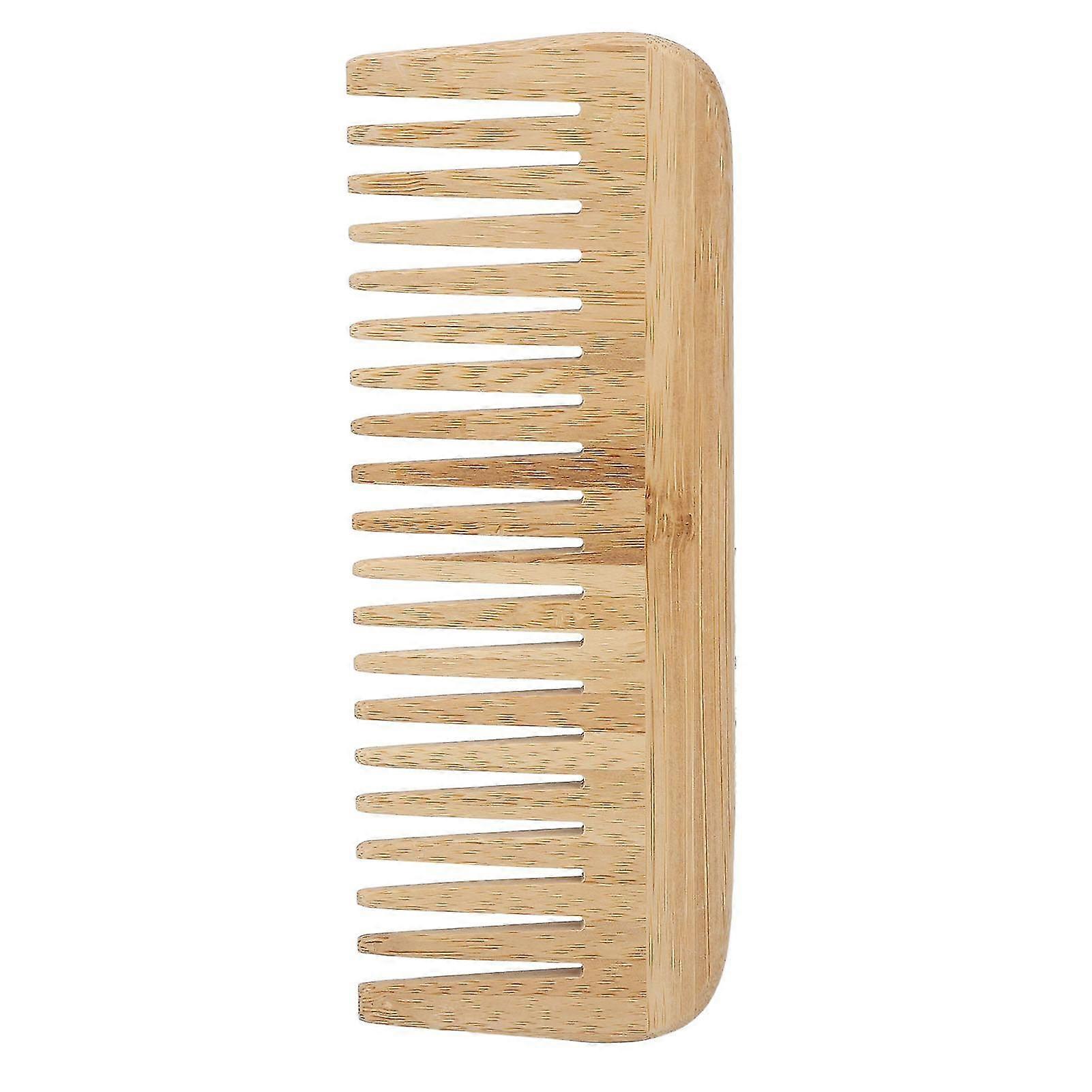 Bamboo Comb - Wide Tooth Flexible Structure Eco-Friendly Portable for Home and Travel