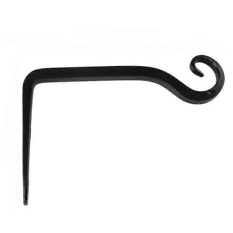 1pc Flower Hanging Rack Iron Wall Hook (black)