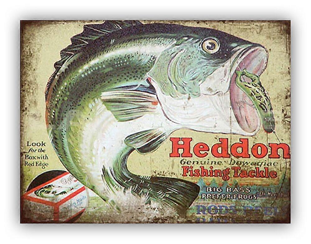Placa de Garagem de Metal para Pesca com Isca Bar Mancave Shed Mode-393