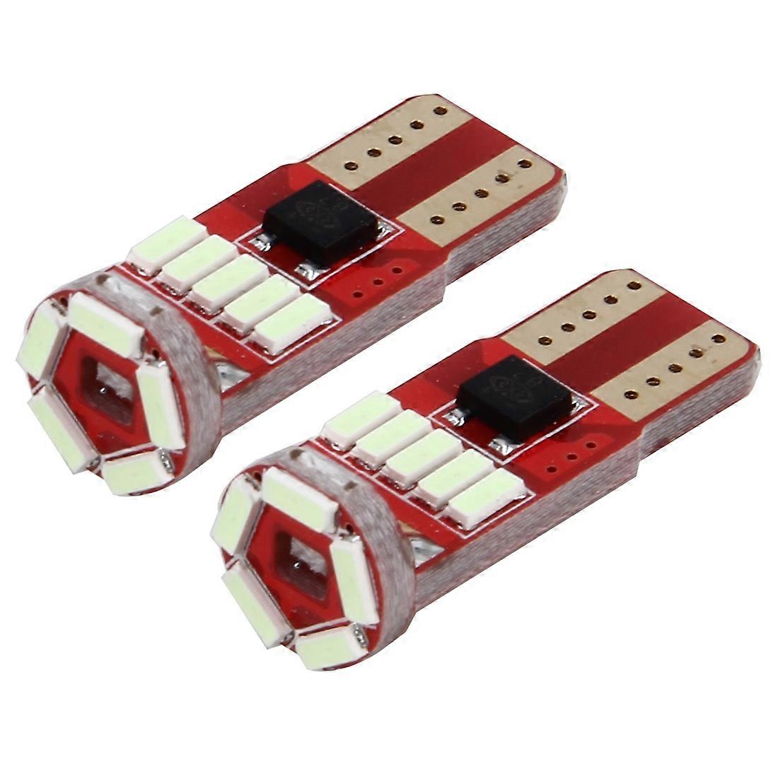 2 PCS DC 12V 2W 240LM 5500K T10-4014-15SMD Car Width Lamp