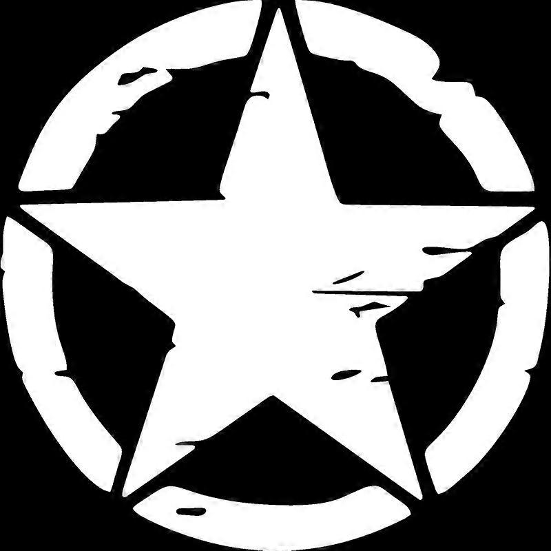 Car Stickers Vinyl Decal Army Star Sticker For JEEP Wrangler and All Other 4x4 Models Accessories Decoration K252#