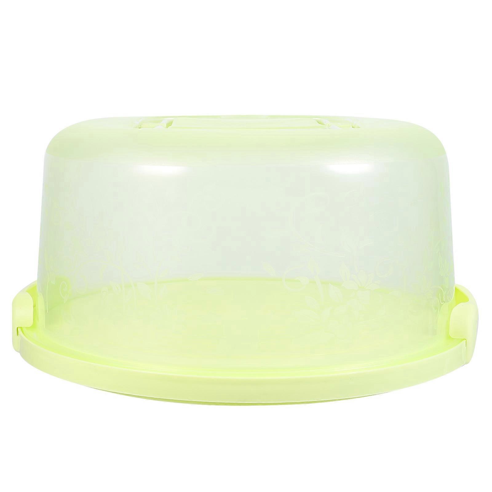 Handheld Cake Holder Portable Round Cupcake Carrier Cake Saver with Locking Lid