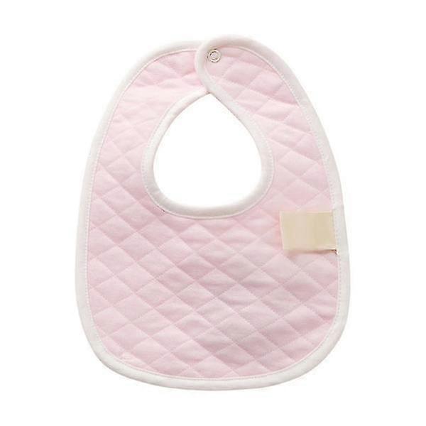 3 Pack Solid Color Baby Waterproof Bibs, Soft Cotton Polyester, Snap Closure