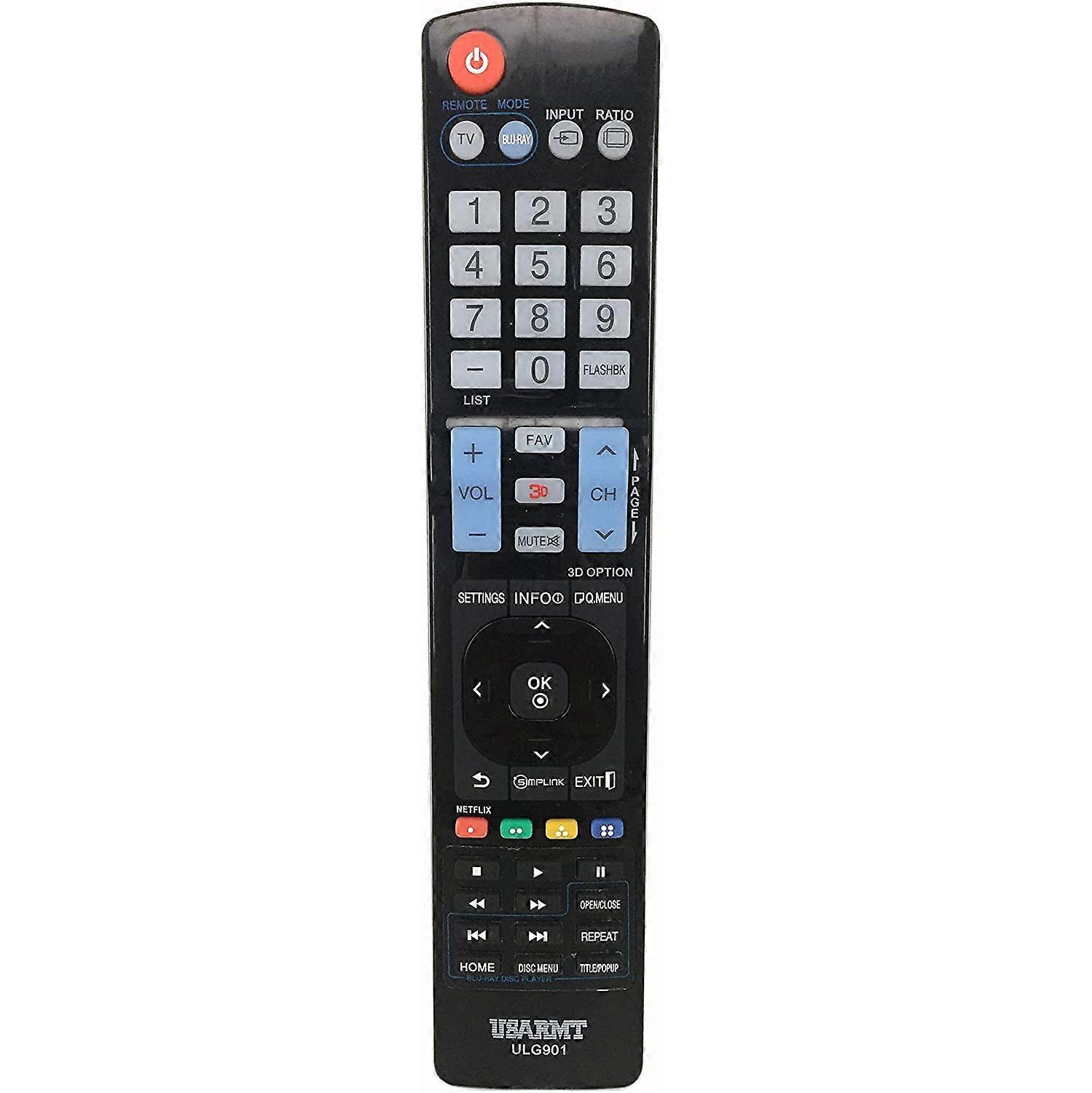 ULG901 Remote Control for LG TV Blu-ray Disc Player