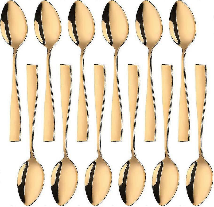 Dessertlepels, 12-pack, Goud