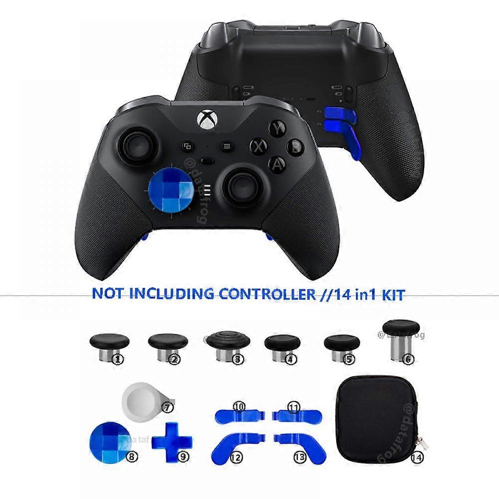 Para -Xbox One Elite Elite Handle 2nd Generation Button Accessory Set Rocker (Azul)