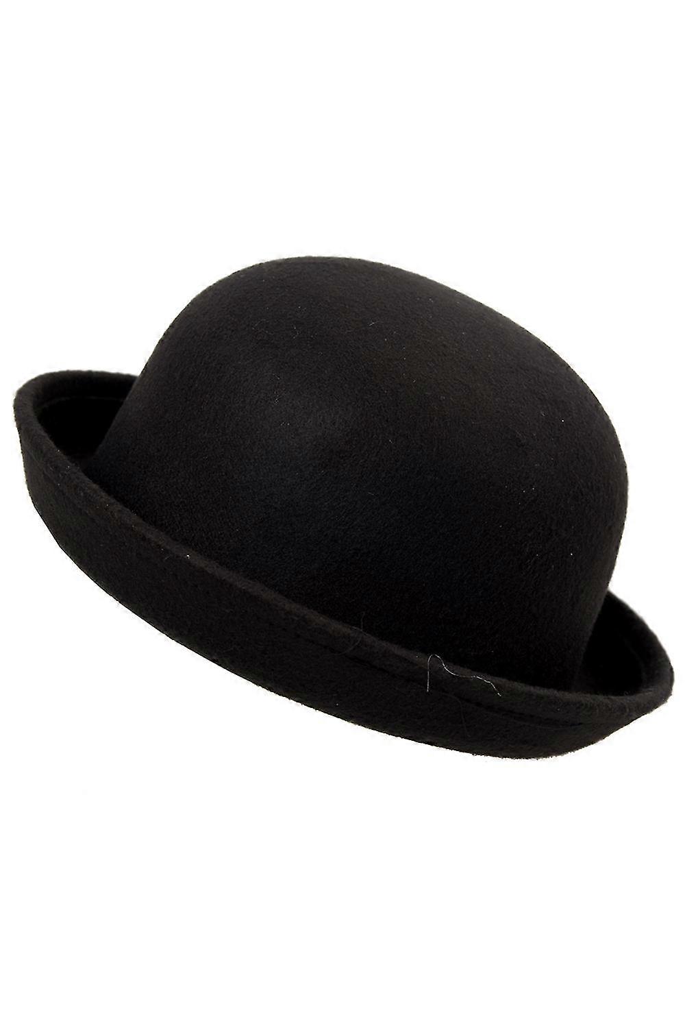 Vintage Drăguț Bowler Hat Cloche moda