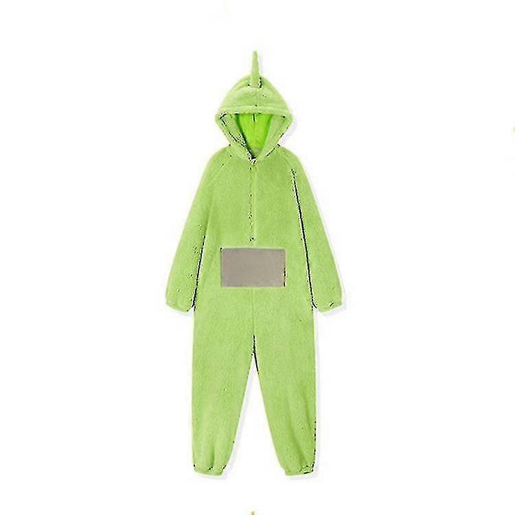 Teletubbies Tek Parça Pijama Kadın Ev Giyim Erkek Bayan Kalınlaştırılmış Mercan Polar