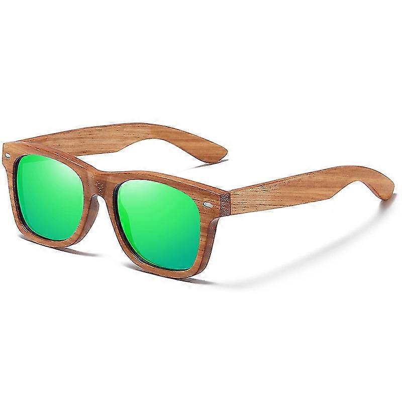 Wooden Sunglasses Bamboo Wood Frame Polarized Lenses With Double Uv Blocking Coating-MXBC
