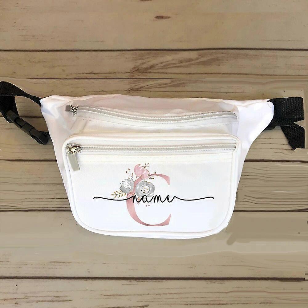 Personalized Initial with Name Waist Bag Custom Name Bridesmaid Fanny Pack Chest Bag Bachelorette Party Bag Hip Bag Wedding Gift