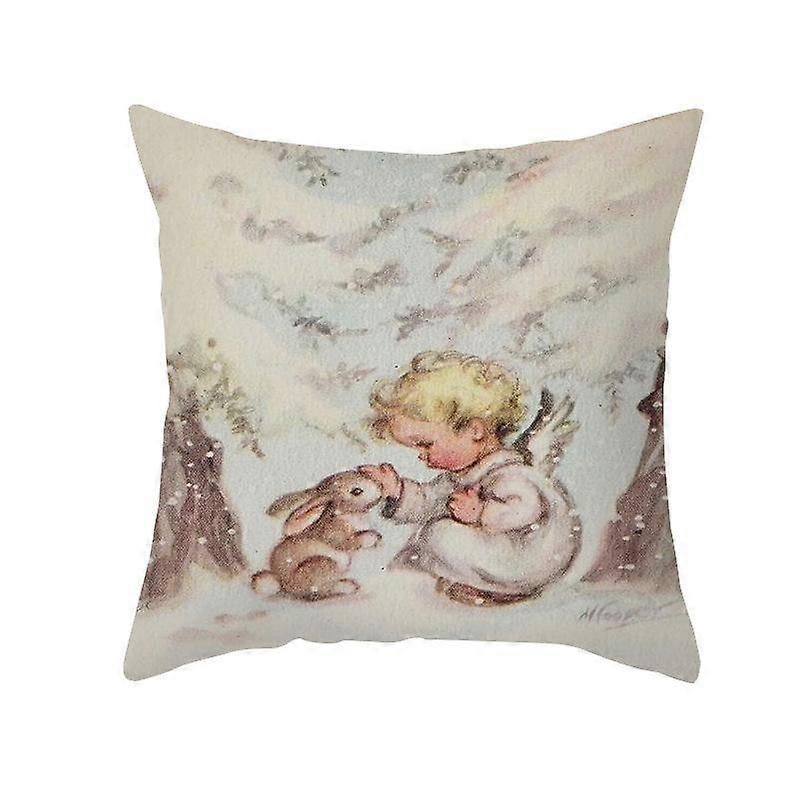 Print Pillowcase Sofa Cushion Cover Design Style -980