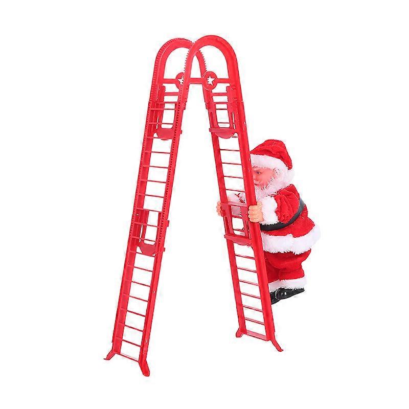 Electric Climbing Ladder Santa Claus Doll Decoration