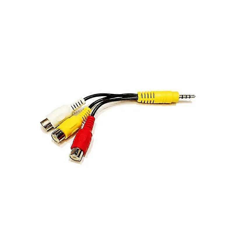 3.5mm To 3 Rca Cable Video Component Av Adapter Cable For Composite Letv Box 2 Pack