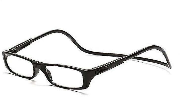 Unisexe Aimant Color Lunettes de Lecture Cou Suspendu, Noir +2.5