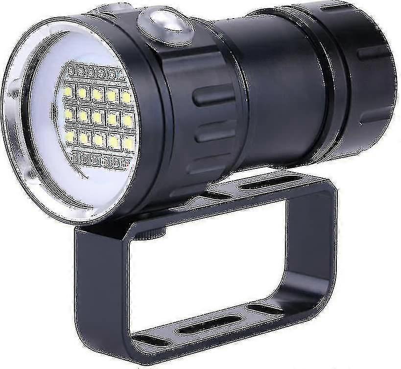 مصباح يدوي للغوص ، 18000 Lumen Ipx8 مقاوم للماء الغوص الشعلة الغوص أضواء 500m 7modes 120 درجة زاوية شعاع واسعة تحت الماء أدى مصباح يدوي للخارج