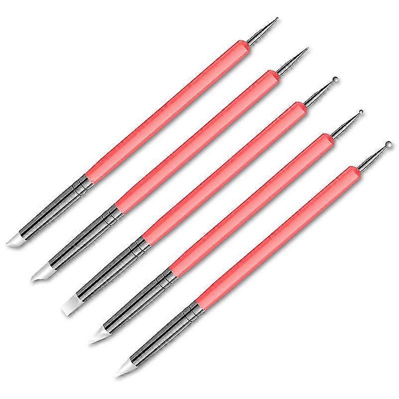 Art Dotting Tools For Rock Painting, Pottery Clay Craft, Embossing Art(5pcs, Random Color)