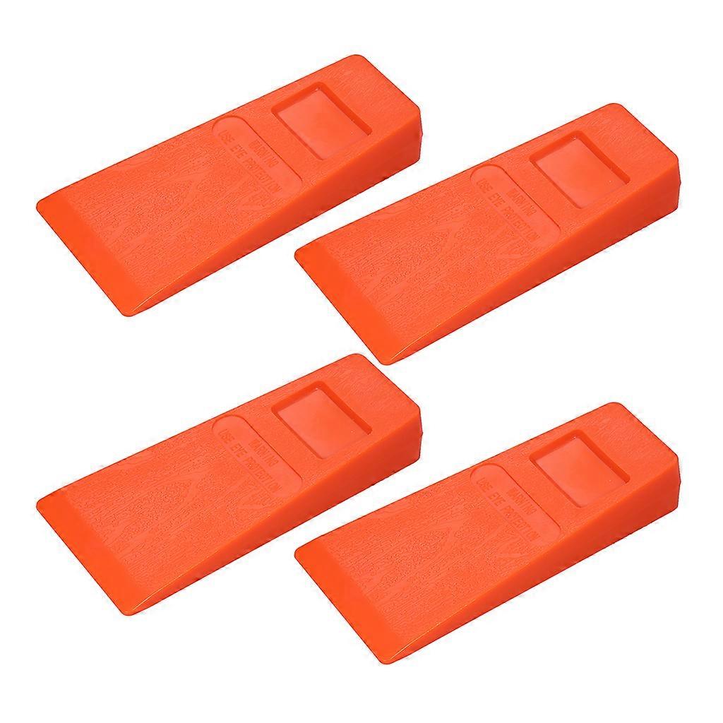 4 Pack Derrubando Cães 5 polegadas laranja plástico prefessional Árvore Corte Cunha