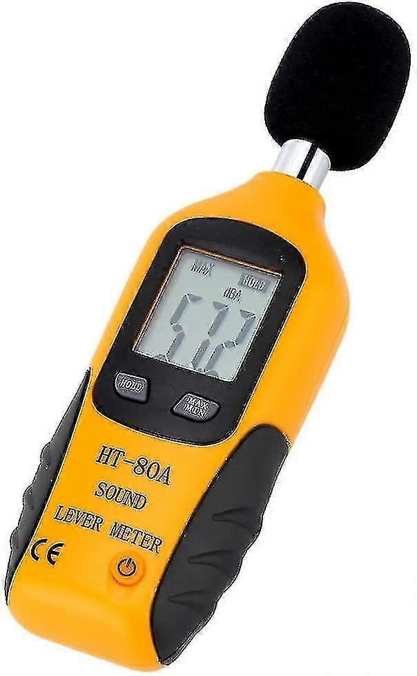 Decibel Meter, Digital Sound Level Meter Handheld Audio Noise Meter Tester Th Lcd Display Measurin