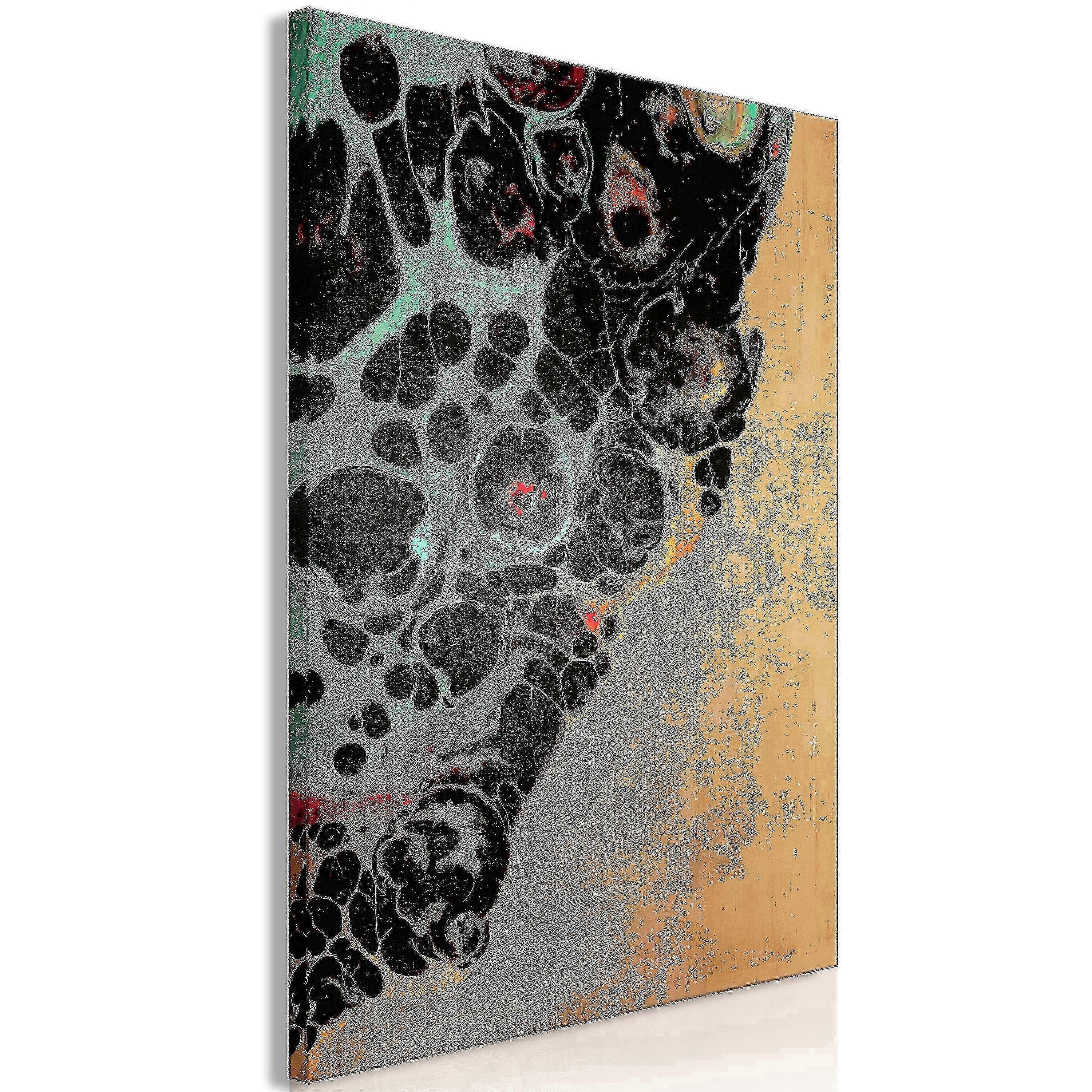 Canvas-tulostus - mikromuotojen koostumus (1-osainen) - abstraktit värimuodot