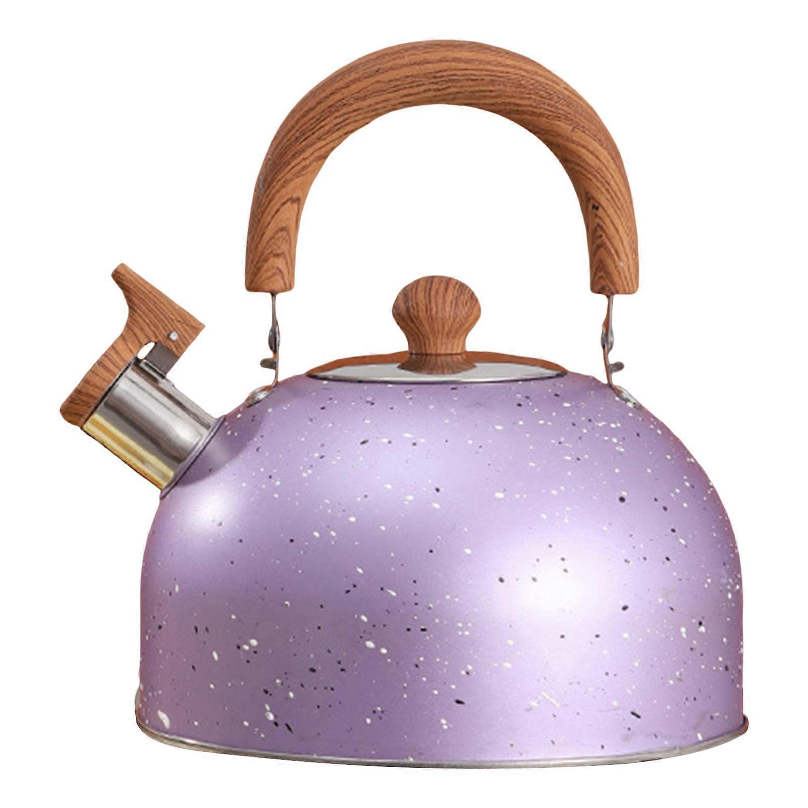 Whistling Tea Kettle 2L Stove Top Teakettle with Cool Touch Ergonomic Handle Stainless Steel Teapot for Induction Gas Electric Ceramic Hobs Large Capa