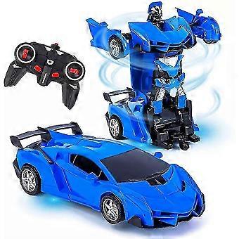 high qualityTransform Robot Rc Car Toy With Light For Kids Gift 2.4ghz Remote Control Car Toys One-Button Deformation/Yy