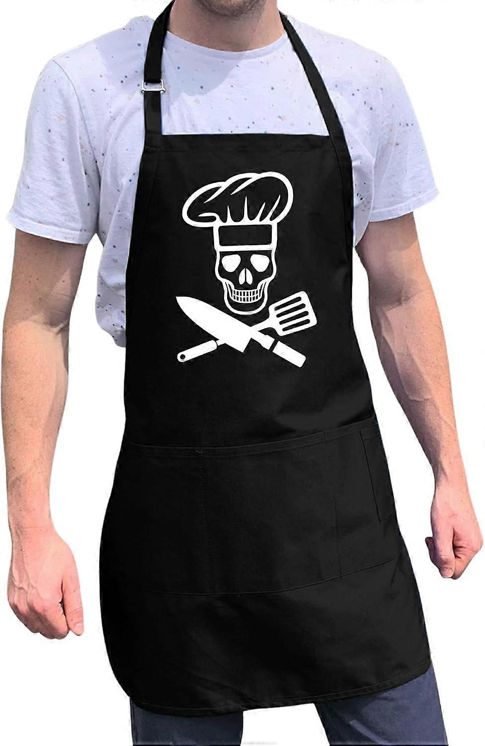 Pirate Cook Skull Chef Apron