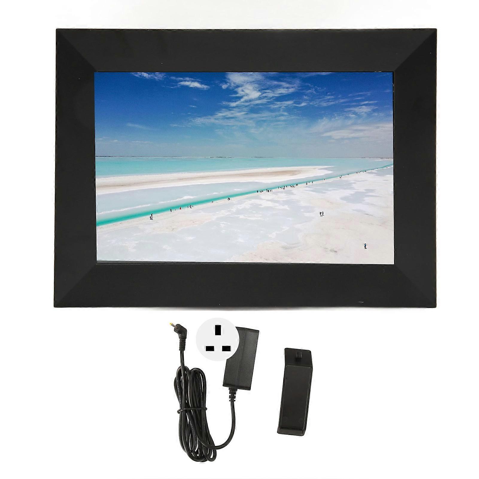 8" WiFi Digital Photo Frame with IPS HD Touchscreen, APP Control, and Emoticon Tagging