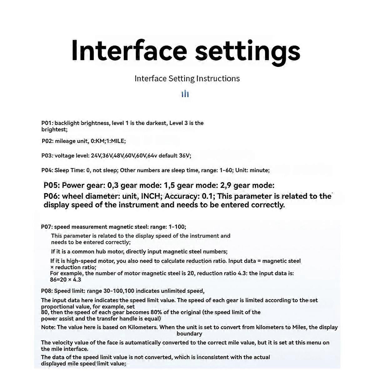 24 V-60 V M6C 6-poliges LCD-Display für Elektrofahrräder, wasserdicht, LCD-Panel, Farbbildschirm für E-Scooter, für Mountainbikes