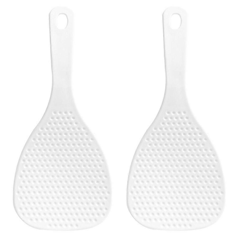 2pcs Reusable Plastic Rice Spoons Simple Rice Spoons Nonstick Spoons Rice Paddles