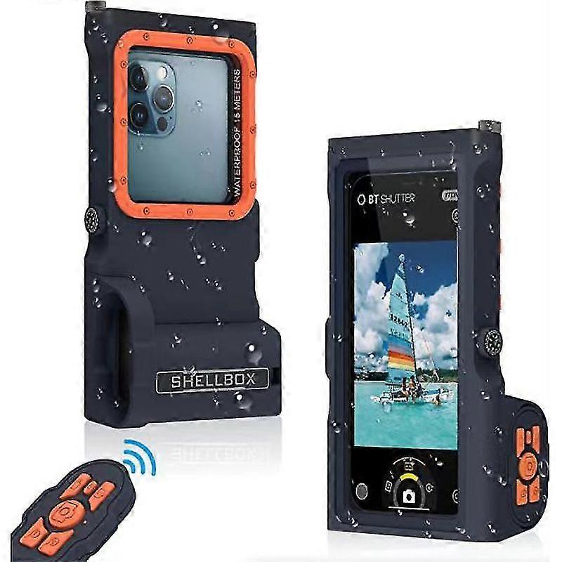 Universal Professional Diving Phone Case Compatible With iPhone Samsung, 15M Waterproof Depth