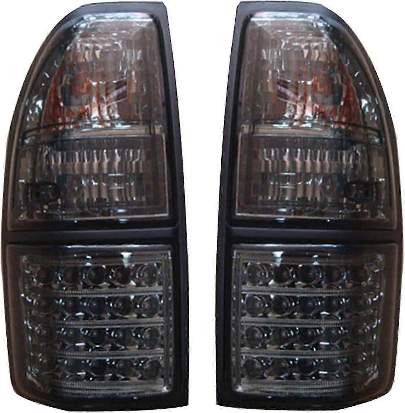 Compatible for Toyota Prado Land Cruiser 90 1997-2002 Turn Signal Warning Stop Fog Lamp Tail Car Brake LED Light (Color : Gray red)