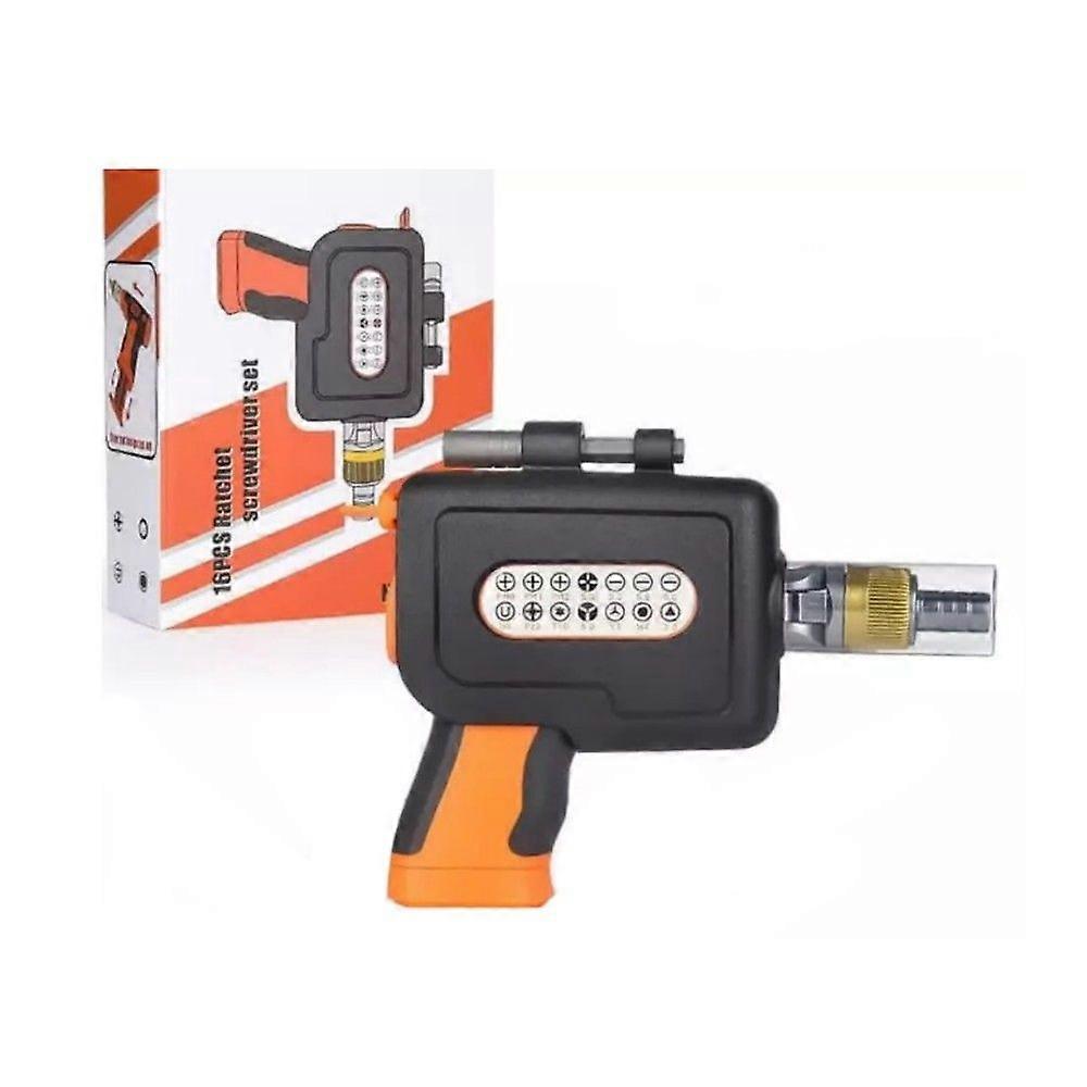 16-In-1 Multi Screwdriver Set, Electric Screwdriver Gun with Magnetic Bit Set