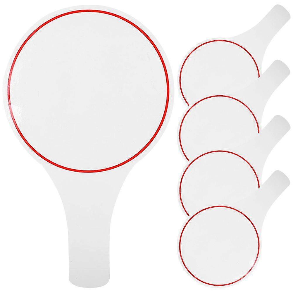 5Pcs Judges Writable Scoreboards Blank Scoreboards Voting Writing Scoreboards Auctions Accessory