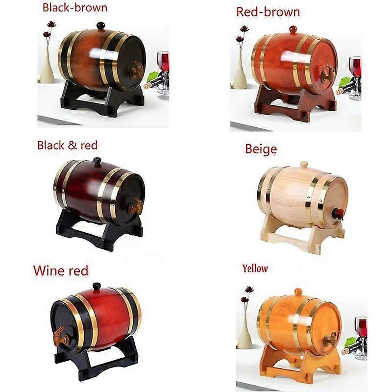 1.5 L3 L Oak Storing Barrel Built-in Aluminum Foil Liner for Storing Your Own Whiskey Beer Wine Bourbon Brandy & More