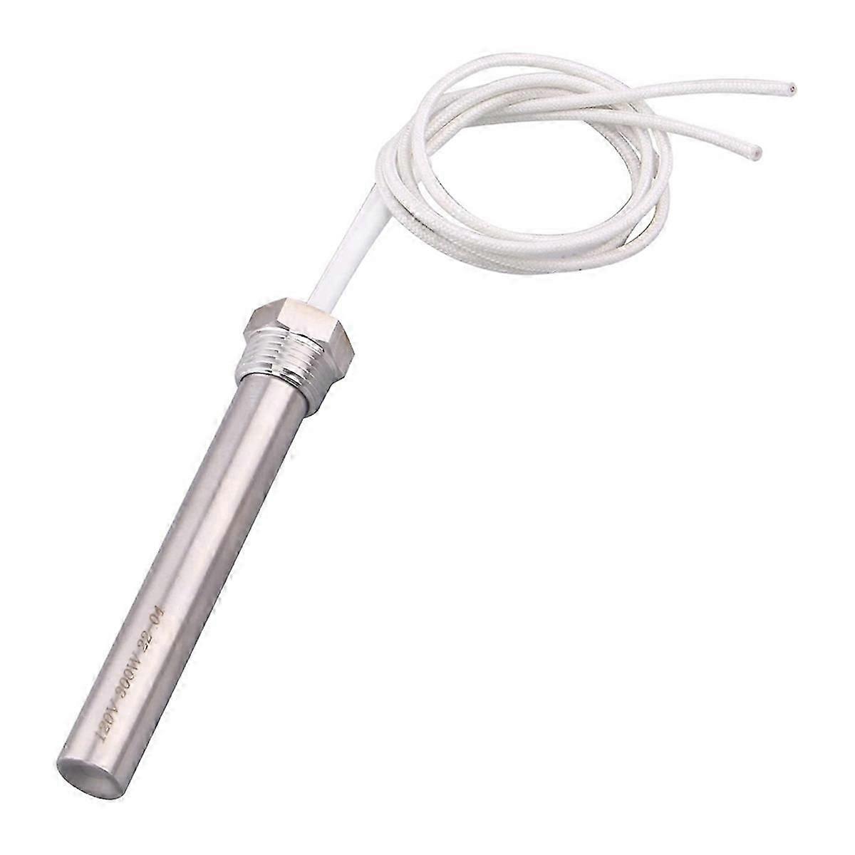 Immersion Heater 120V 300W, 1/2In Threaded Hot Rod Heating Element suitable for Use in Chemical Equipment and Other Applications