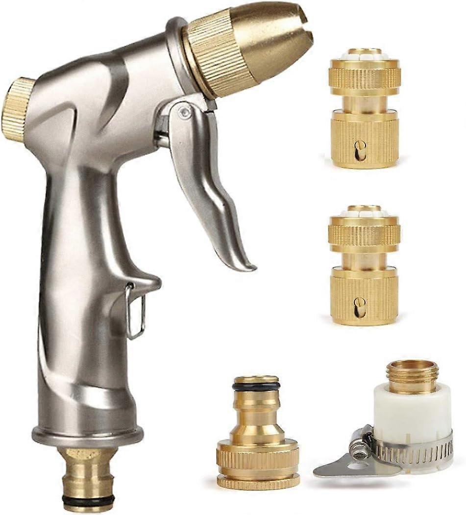 ガーデンホース用散水ガン、真鍮素材