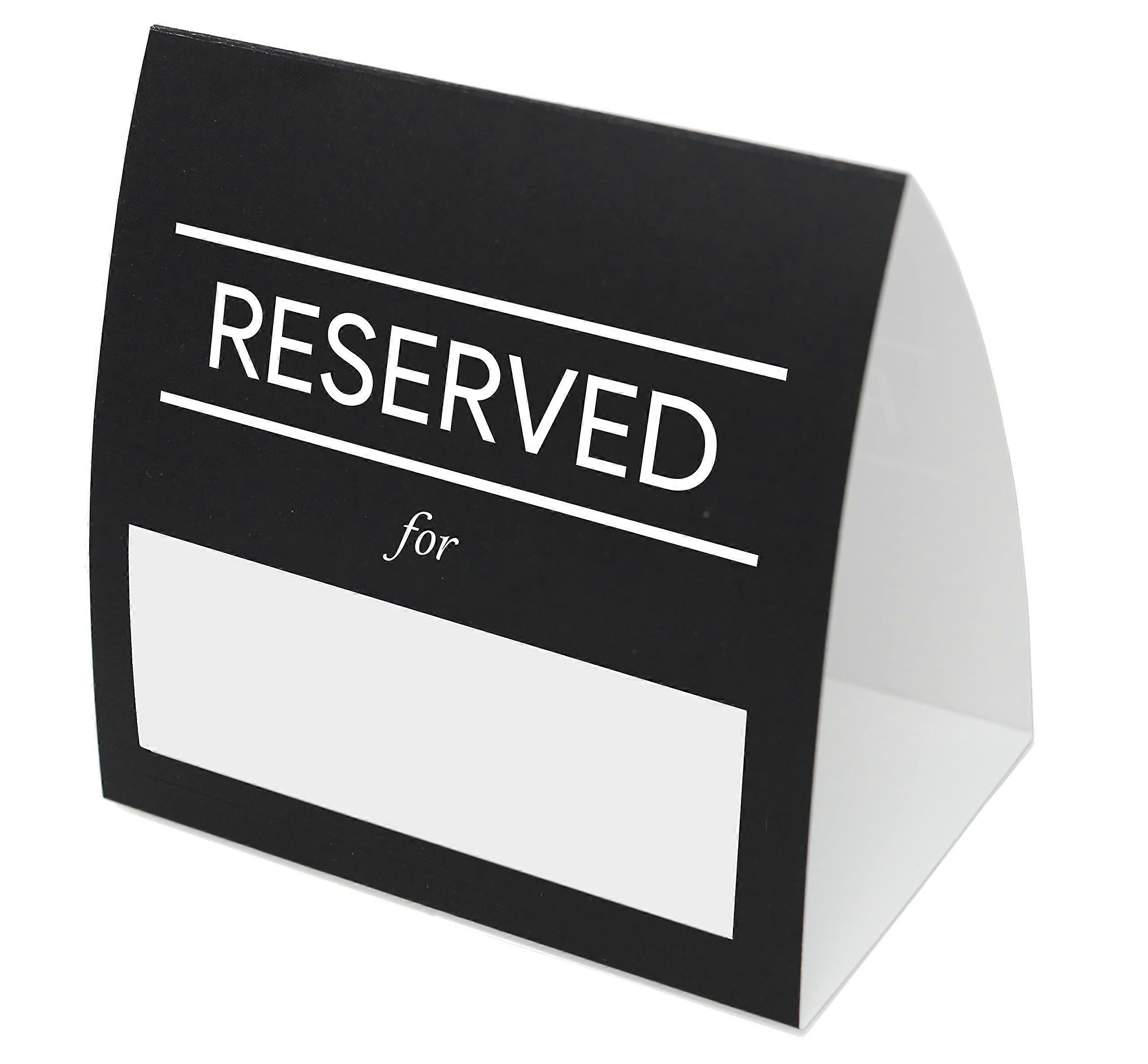 20 Pack Table Tent Place Cards for Weddings, Restaurants, and Events - Reserved for Table Signs