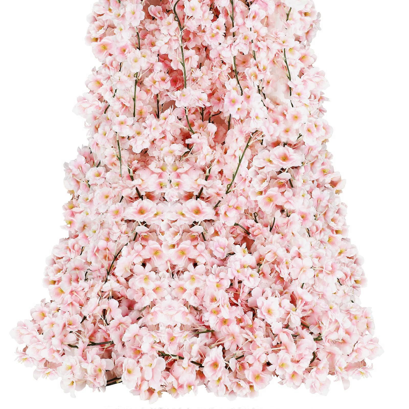 4-Pack 23.6 Ft Cherry Blossom Garland for Wedding Party Decor