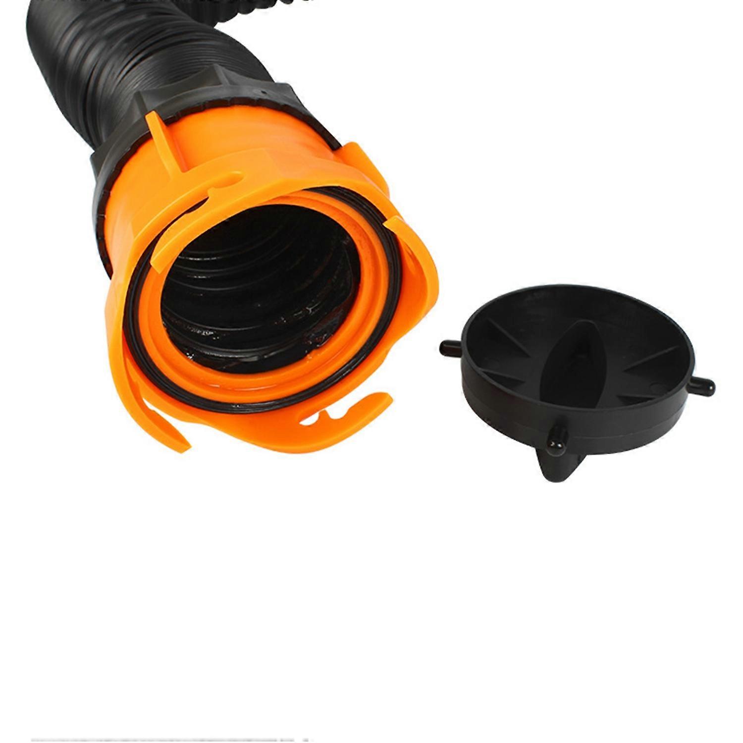 RV Sewer Hose 3-inch Sewage Pipe for RV Camper Shrinkage Length 1.3meter Stretch Length 4.8m