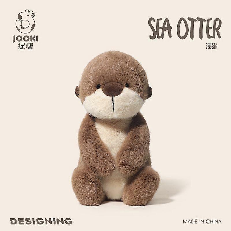 Söt liten havsutter plyschleksak söt docka supermjuk liten utter docka komfortdocka födelsedagspresent