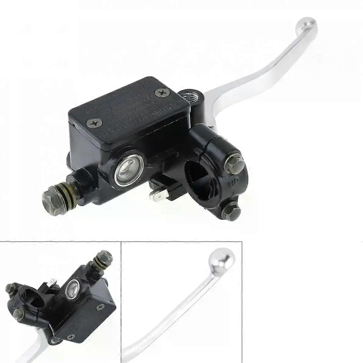 1pcs M10 Motorcycle Upper Front Brake Clutch Master Cylinder CNC Brake Pump Reservoir Hydraulic Pump Lever Fit compatible for Suzuki MAXP
