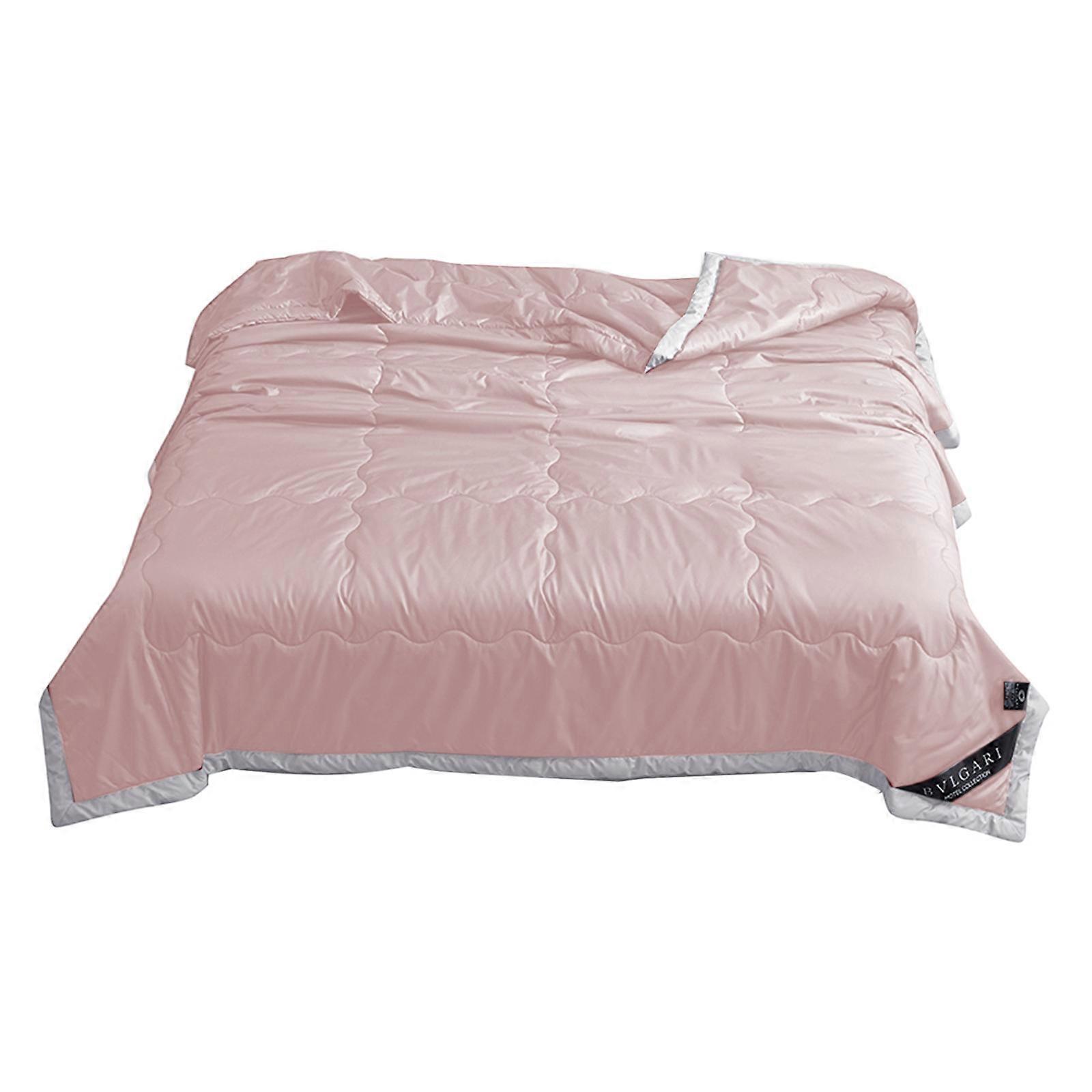 A Washable Silk Summer Quilt For Naked Sleep - Solid Color AirConditioner Blanket Suitable For Or Double Use Easily Washable For A Cool And Comfo