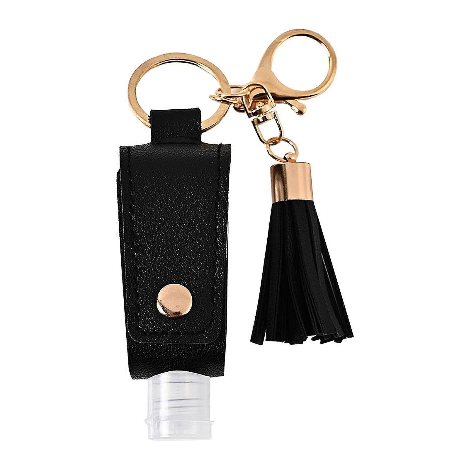 Holder Bottle Keychain Holder Carriers with Tassels Refillable Empty