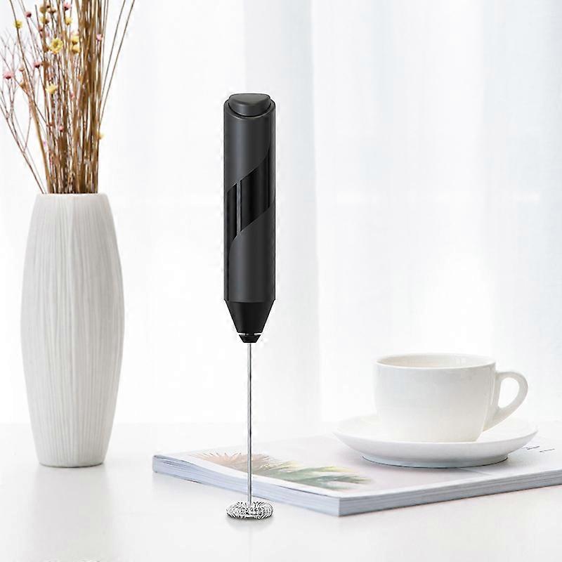 Handheld Battery Milk Frother with Stainless Steel Head for Coffee, Latte, and Matcha - Portable and Easy to Use