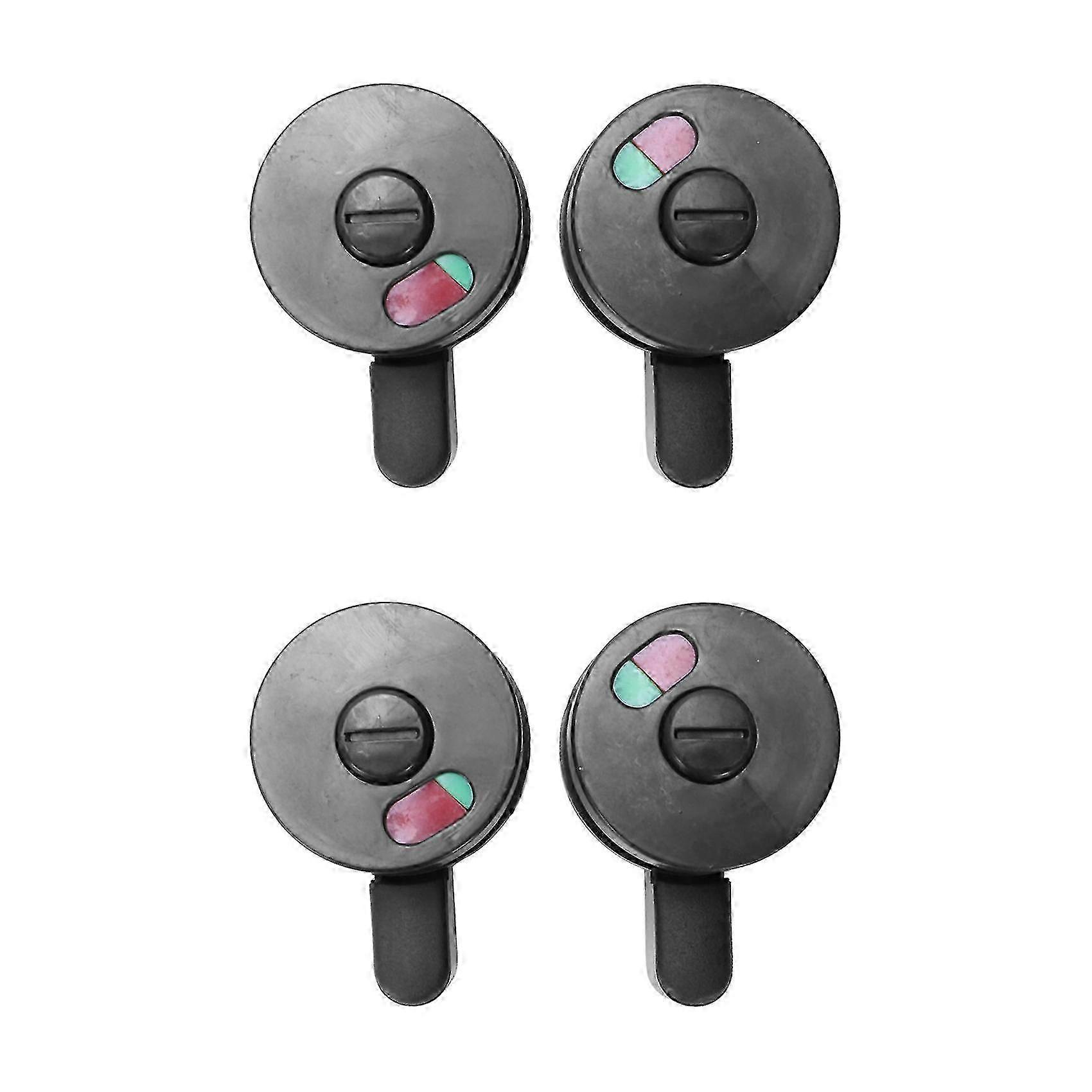4pcs Public Toilet Door Locking Rotating Red Green Indicator Knob Lock
