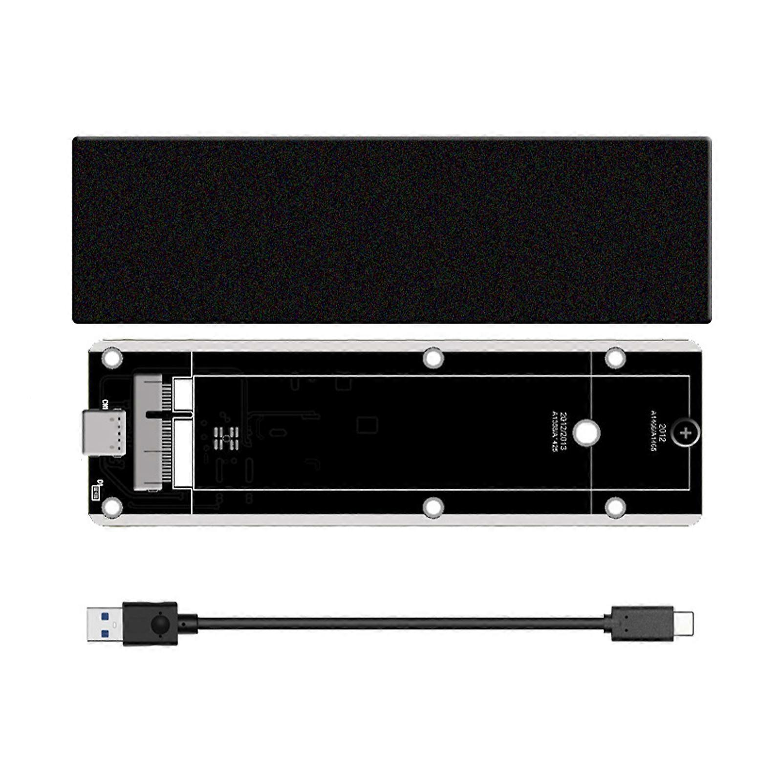 Highly Speed USB3.2 Hard Drive Enclosure SSD Enclosure for Air 2012 A1425/1398, Aluminum SSD Case 10Gbps Transfer