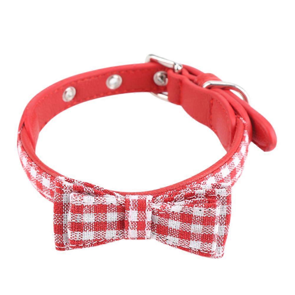 Adjustable Dog Collar for Puppies with Bow Tie Decor, Soft Fabric, Various Sizes and Colors Available