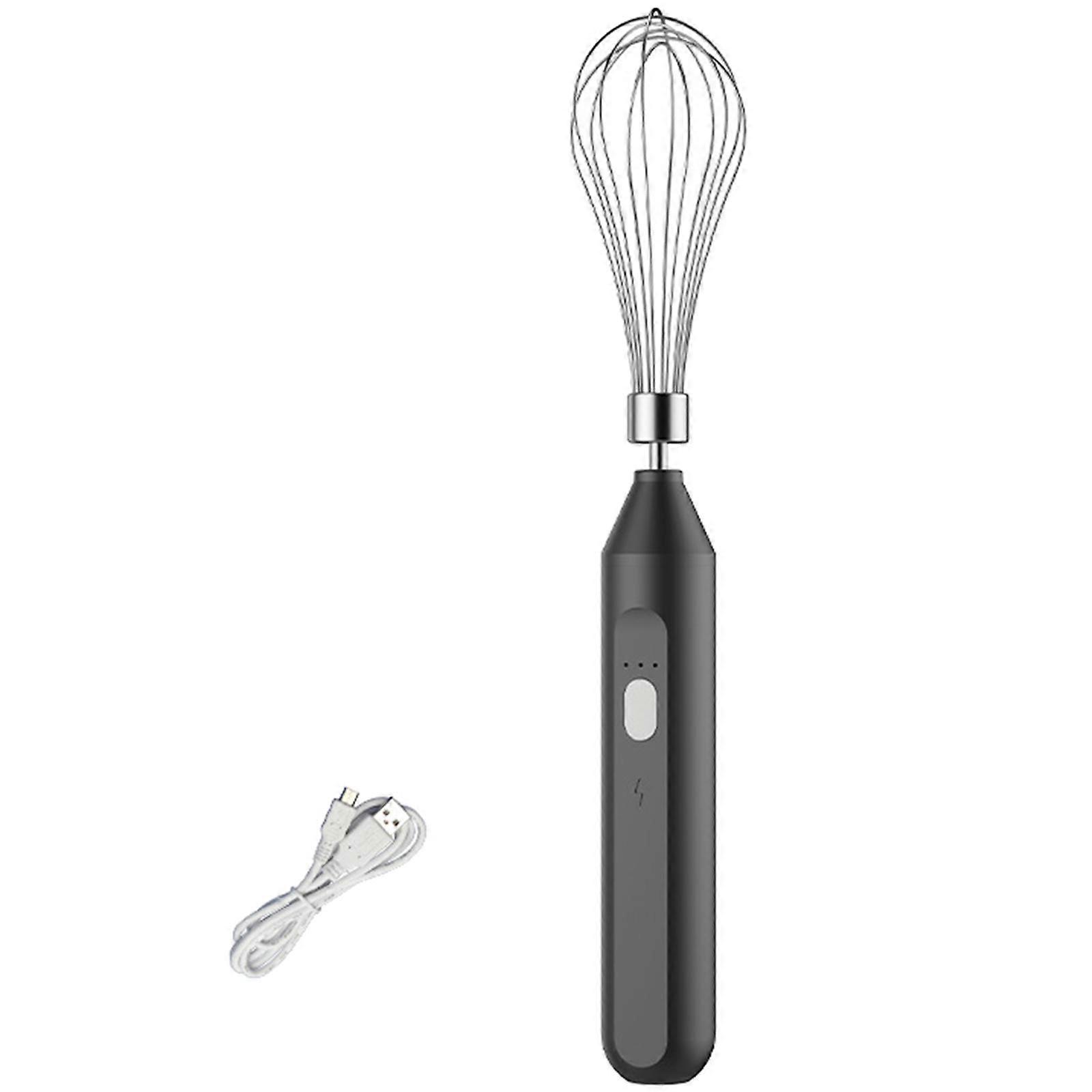 USB Rechargable Handheld Egg Beater Cordless Electric Food Blender Mixer Detachable Milk Frother Kitchen Tool Durable
