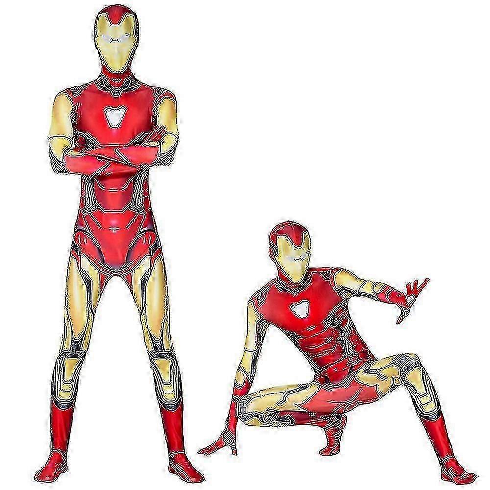 할로윈 크리스마스 마블 어벤져스 아이언맨 코스프레 점프수트 남성 성인 파티 바디수트 할로윈 코스튬 공연 의상