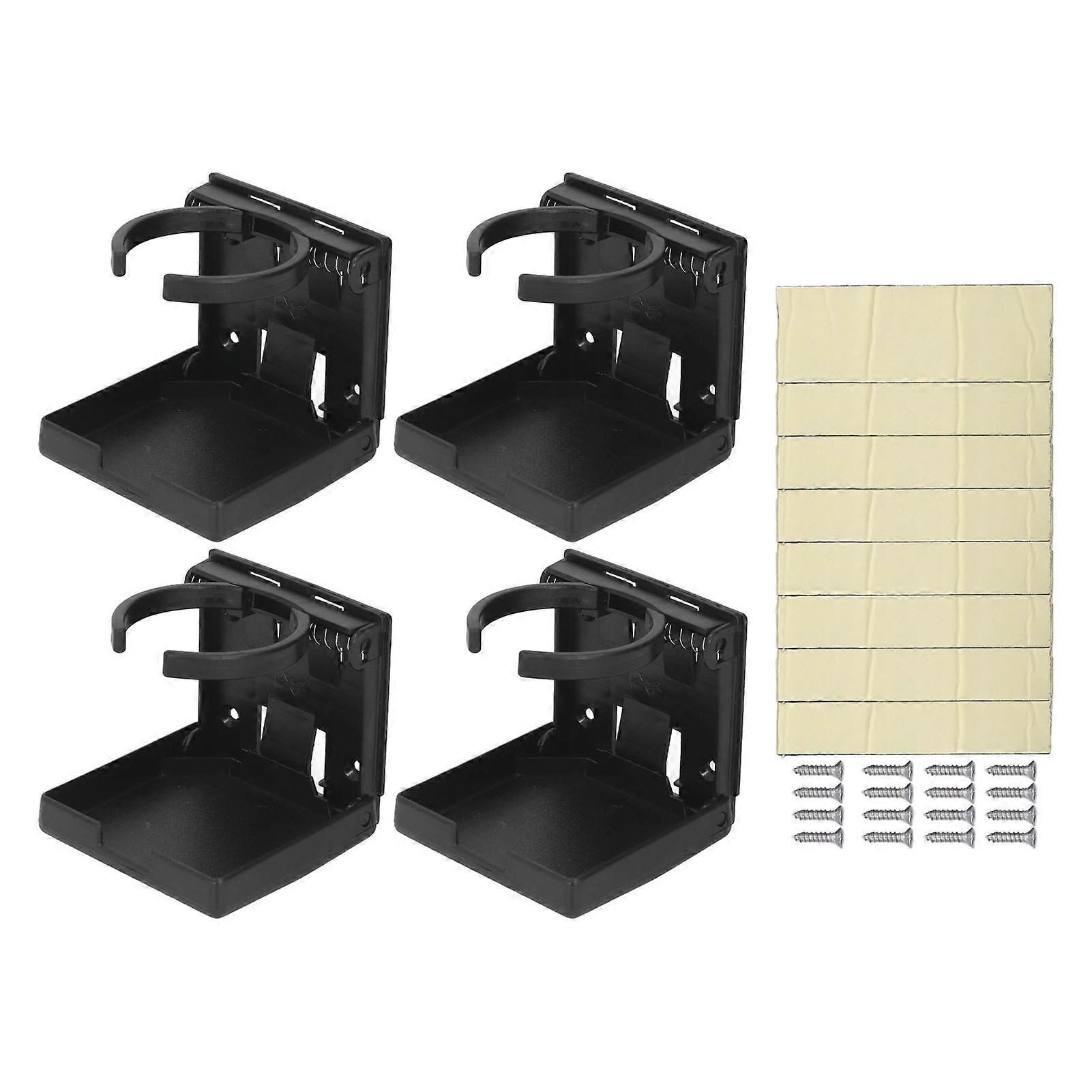 4PCS Foldable Cup Holder Adjustable Drink Mug Holder for RV Car Ship Vertical Or Wall Mounting